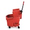 Rubbermaid Commercial 35 qt Mop Bucket and Wringer Combination, Red, Plastic FG758888RED - alternate 5